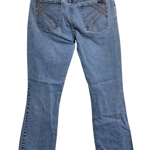 Y2K Levi Strauss Distressed Jeans Size 13 Button Fly Stretch Low Rise Slim Boot - Picture 1 of 14